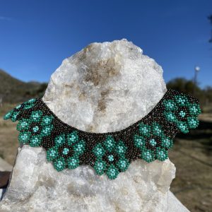 Collar Verde Agua - Arte Amazónico