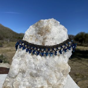 Collar Cristal Azul - Arte Amazónico