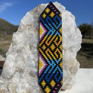Pulsera Rosado y Naranja - Arte Amazónico