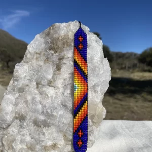 Pulsera Azul y Negro - Arte Amazónico