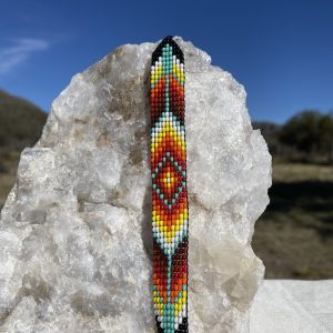 Pulsera Roja y Verde Agua - Arte Amazónico